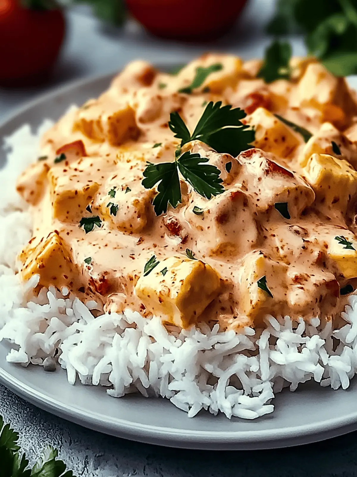 Cremige Hähnchen mit Reis in 30 Minuten genießen 2 Cremige Hähnchen mit Reis