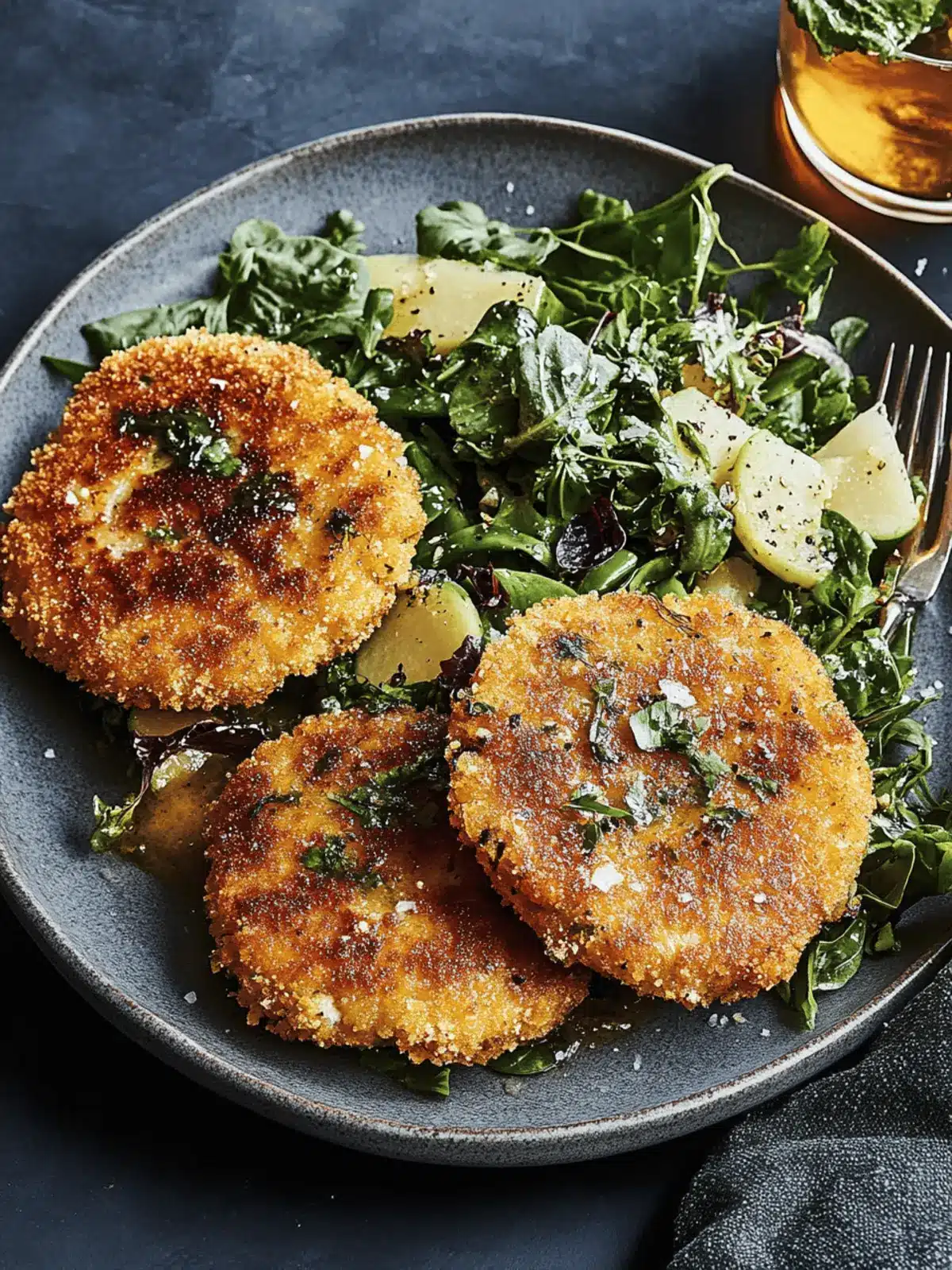 Knusprige Kohlrabi-Schnitzel für Vegetarische Genüsse 4 Knusprige Kohlrabi-Schnitzel