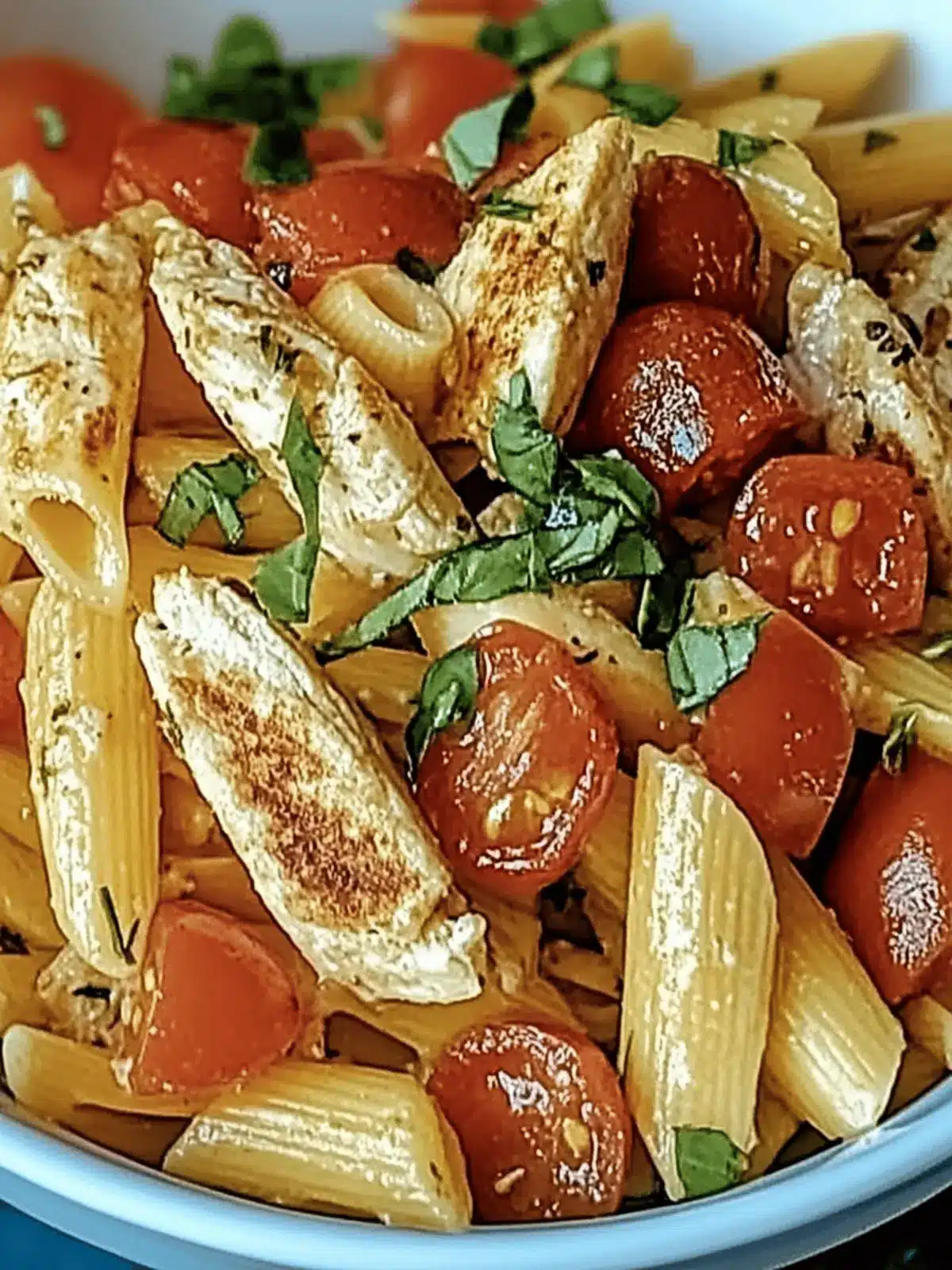 Bruschetta Hähnchen Pasta