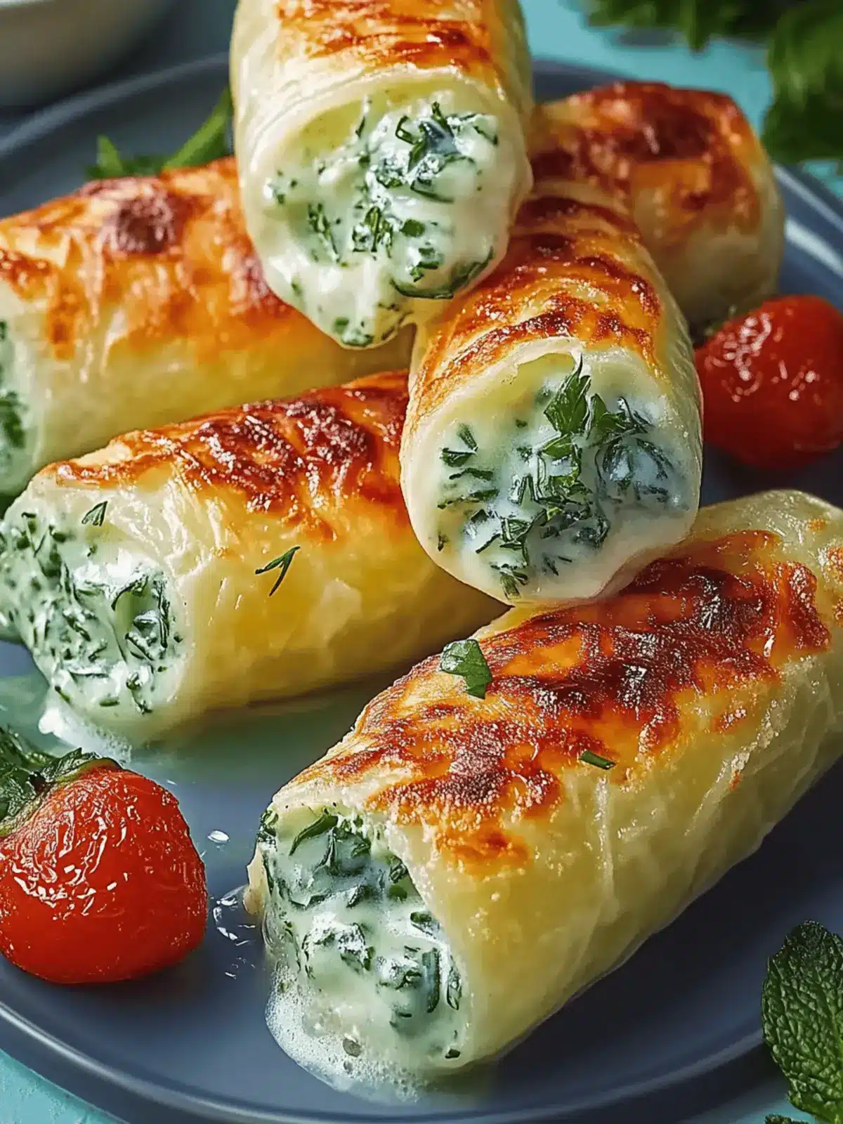 Kartoffeltaschen mit Spinat-Frischkäse