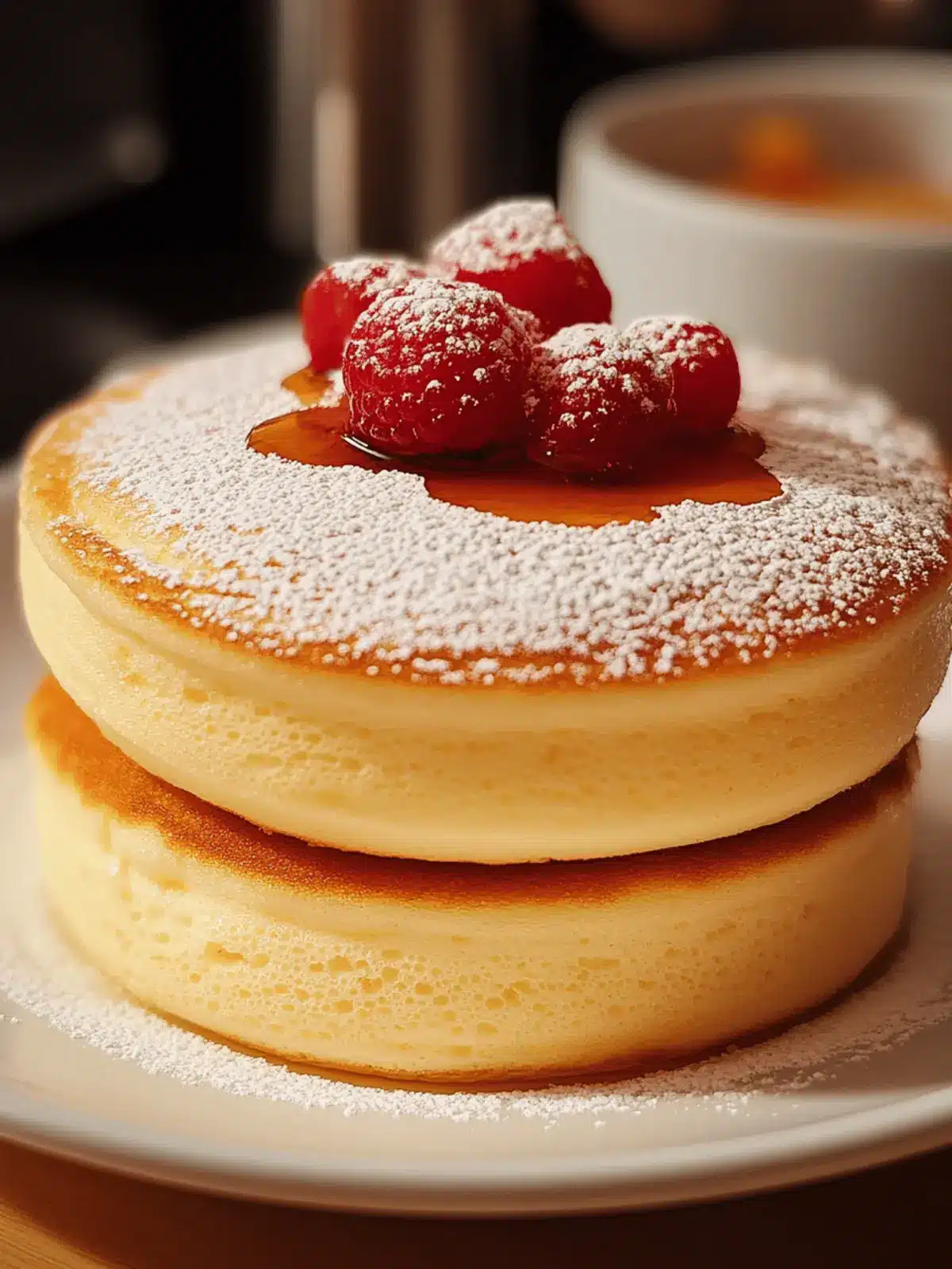 Fluffige japanische Soufflé-Pfannkuchen ganz einfach machen 2 Fluffige japanische Soufflé-Pfannkuchen