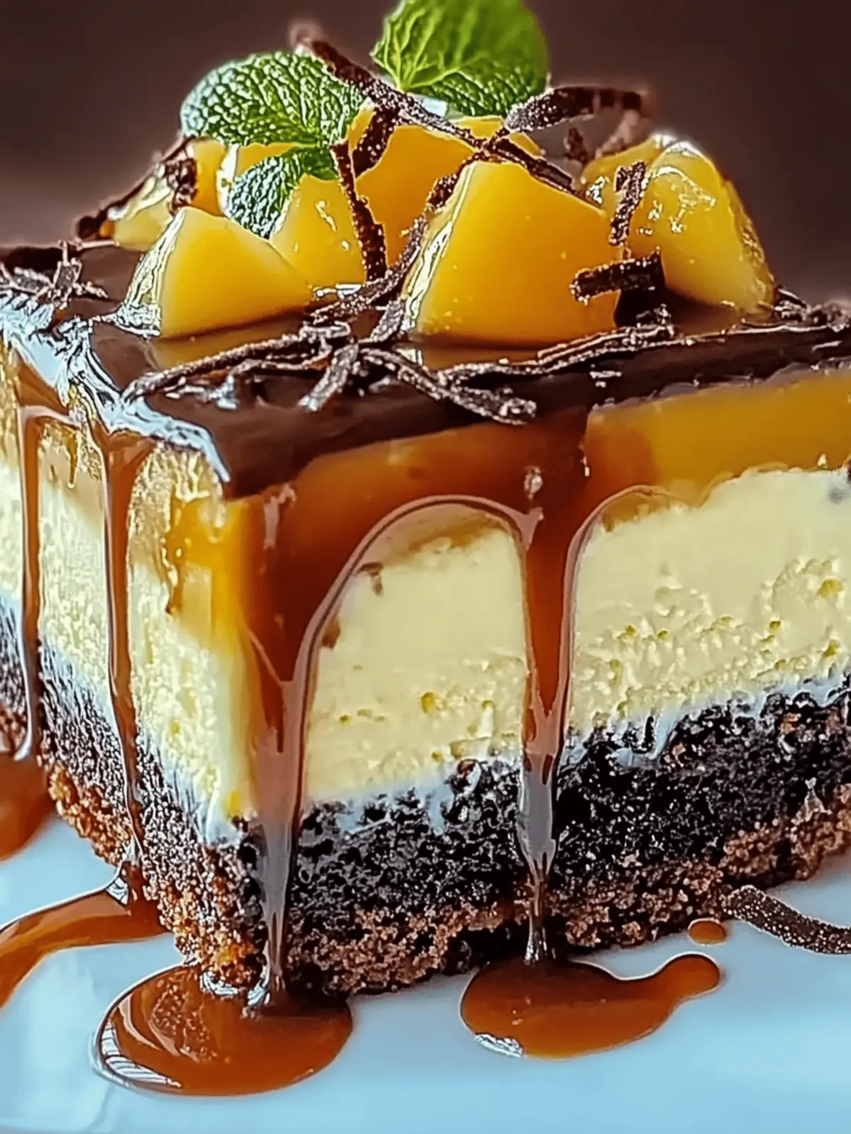 Leckere Karamell Brownie Käsekuchen für jeden Anlass 4 Leckere Karamell Brownie Käsekuchen