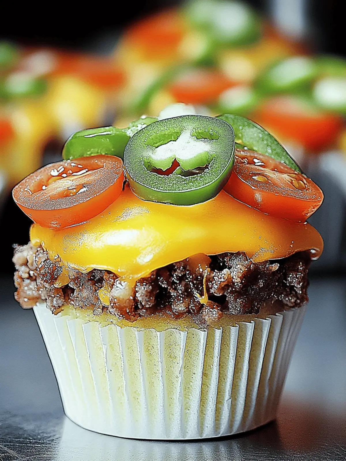 Backen Cheeseburger Muffins