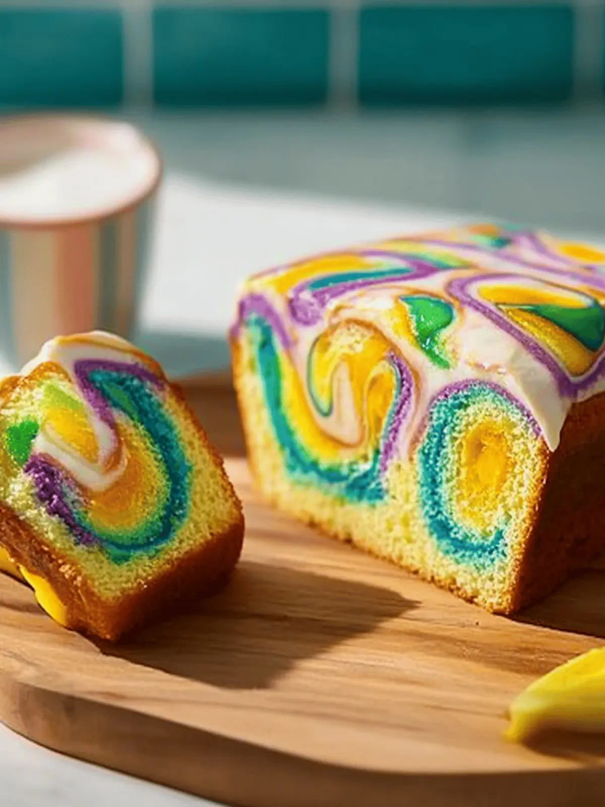 Bunter Marmorkuchen: Ein Farbenfrohes Kuchenerlebnis 5 Bunter Marmorkuchen