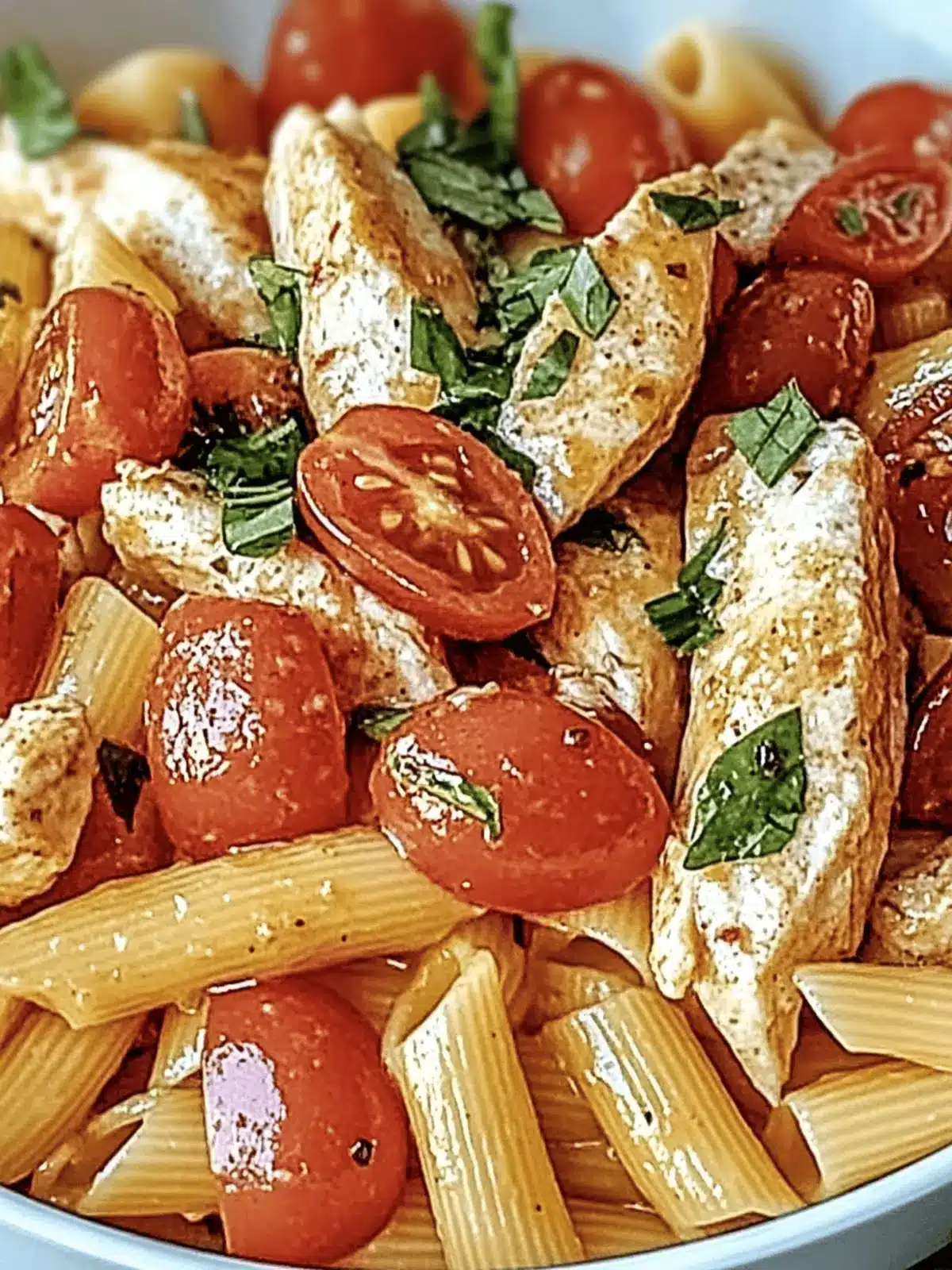 Bruschetta Hähnchen Pasta