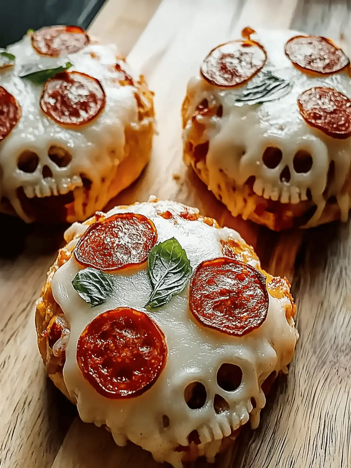 Leckere Pizza-Schädel: Spaßige Halloween Snacks 5 Leckere Pizza-Schädel