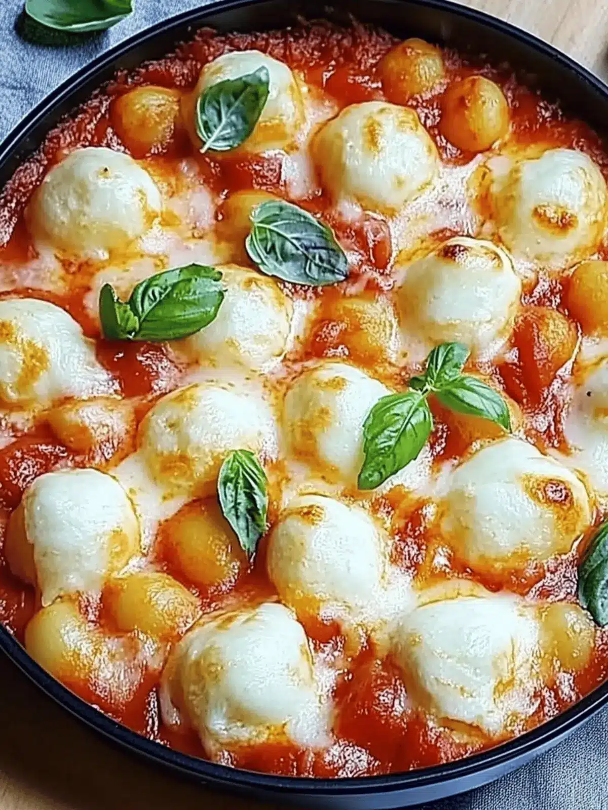 Gnocchi Auflauf Tomate Mozzarella