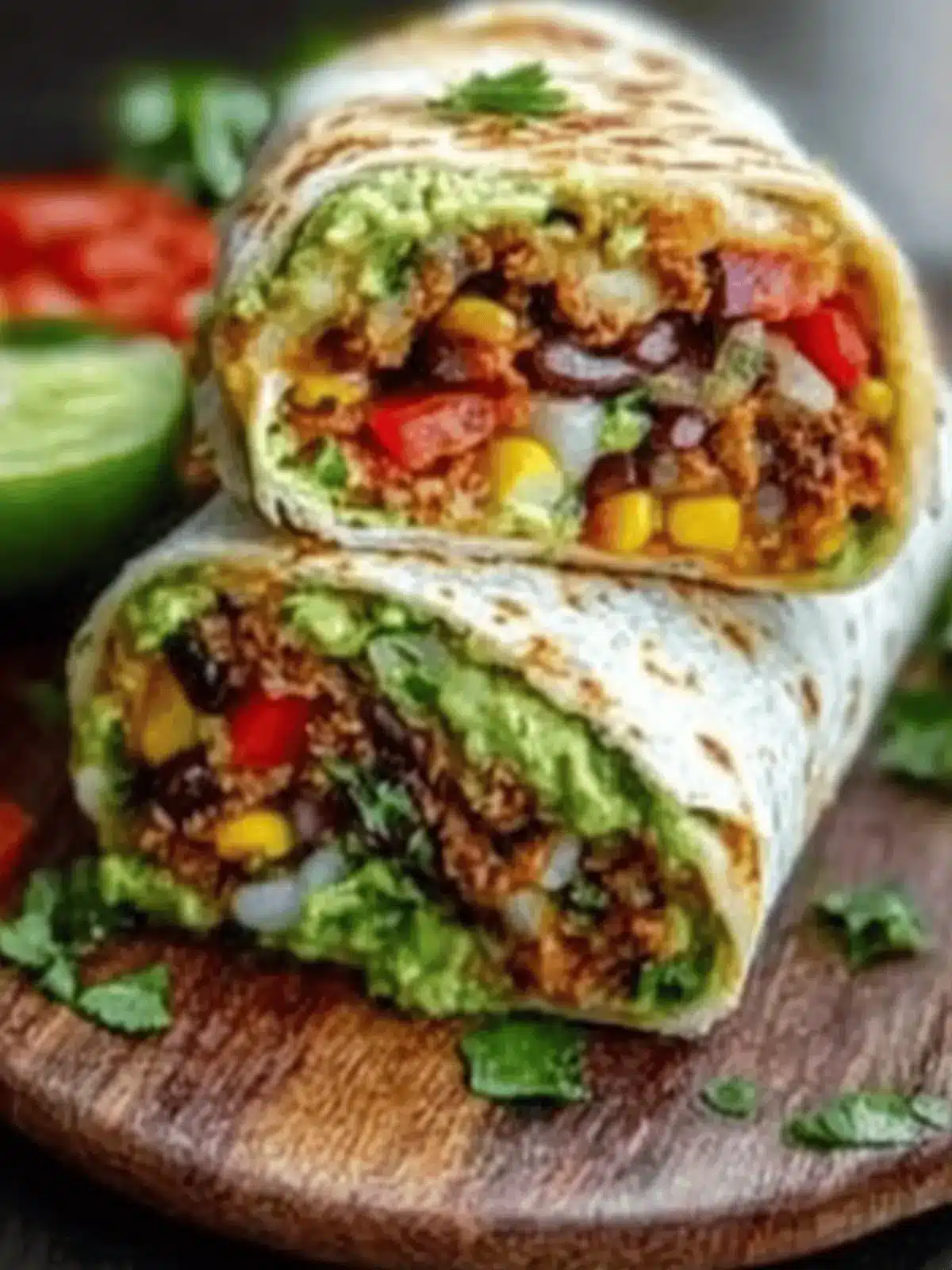 10-Minuten Vegane Burrito-Wraps