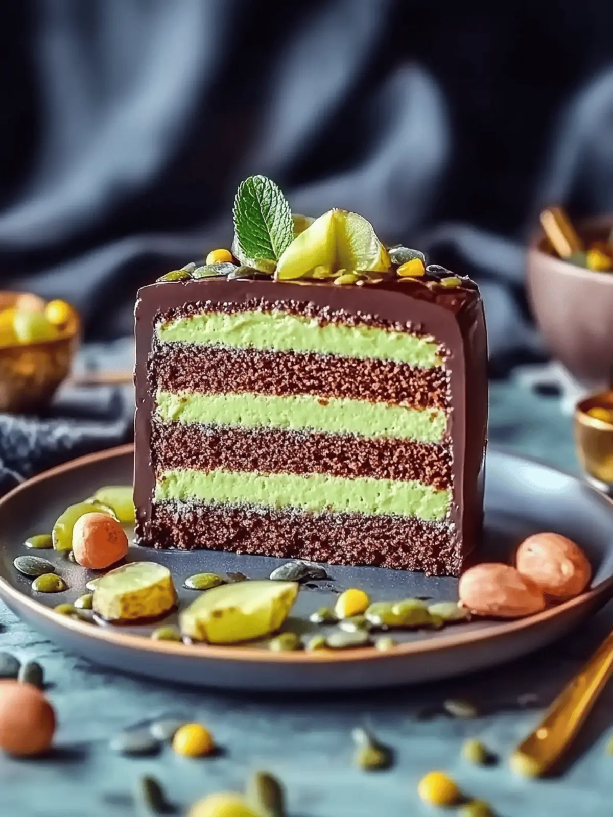 Schokoladenpistazienkuchen – Einfach himmlisch lecker 2 Schokoladenpistazienkuchen