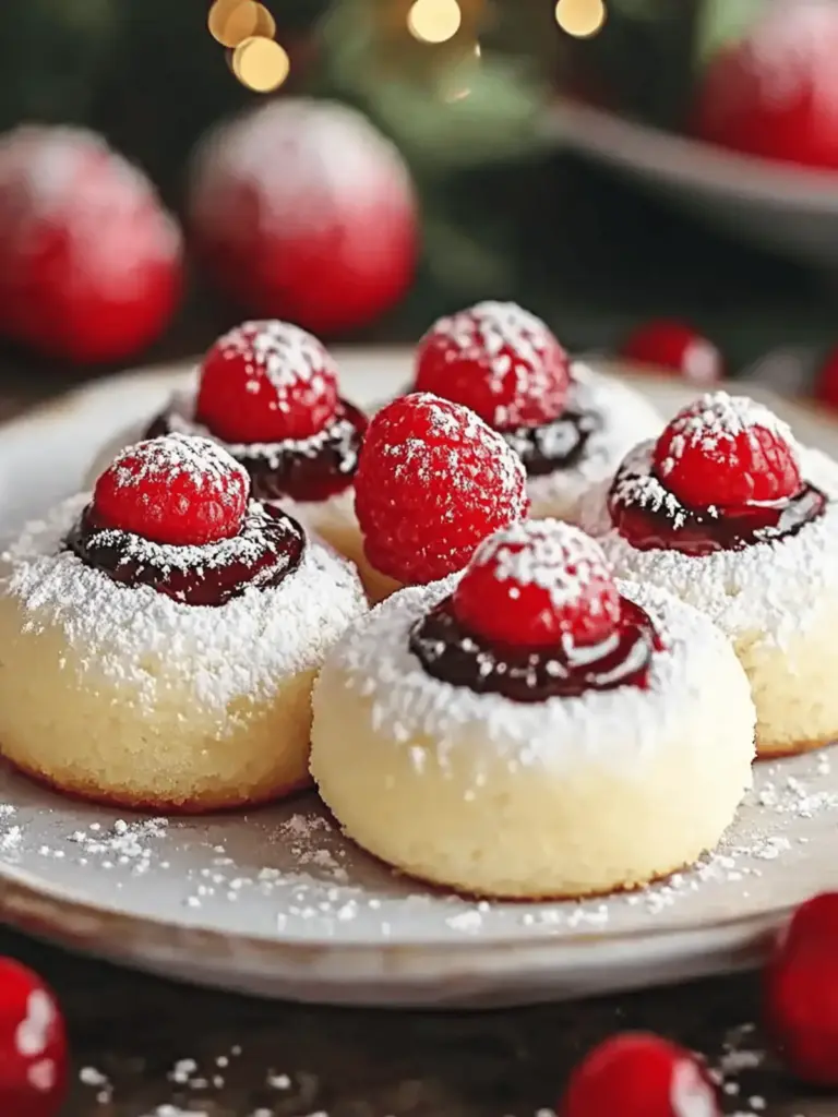 Weihnachts-Maraschino-Kirsch-Shortbread-Kekse