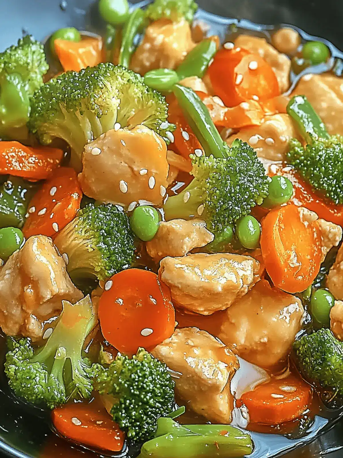 Gesunde Gemüsepfanne mit Hähnchen für jeden Tag 3 Gemüsepfanne mit Hähnchen