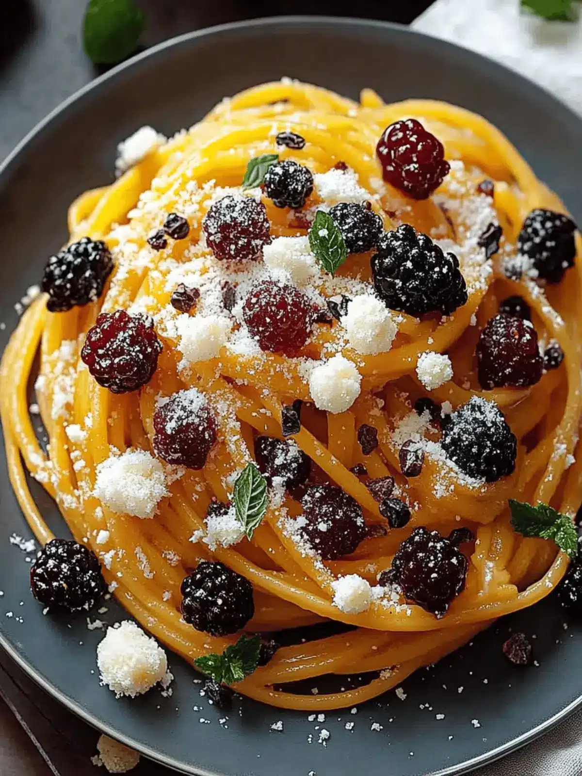 Kürbisnudeln mit Feta