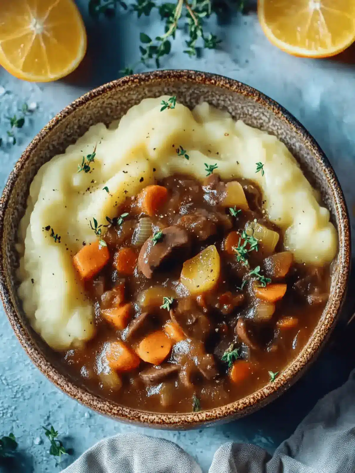 Herzhaftes Pilz-Gulasch Bourguignon
