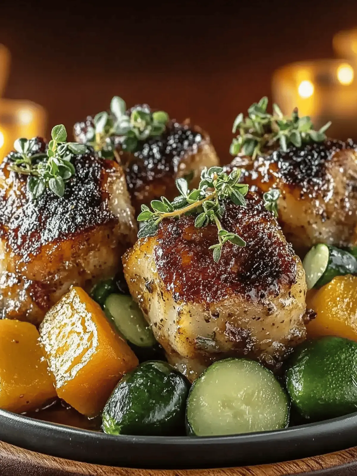 Ahornsirup-glasierte Hähnchen und Kürbisdelikatesse 3 Ahornsirup-glasierte Hähnchen und Kürbisdelikatesse