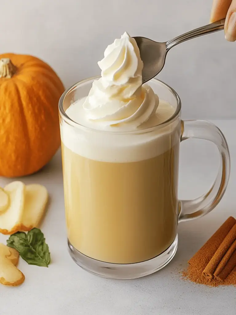 Gesunder & Zuckerfreier Kürbisgewürz-Latte