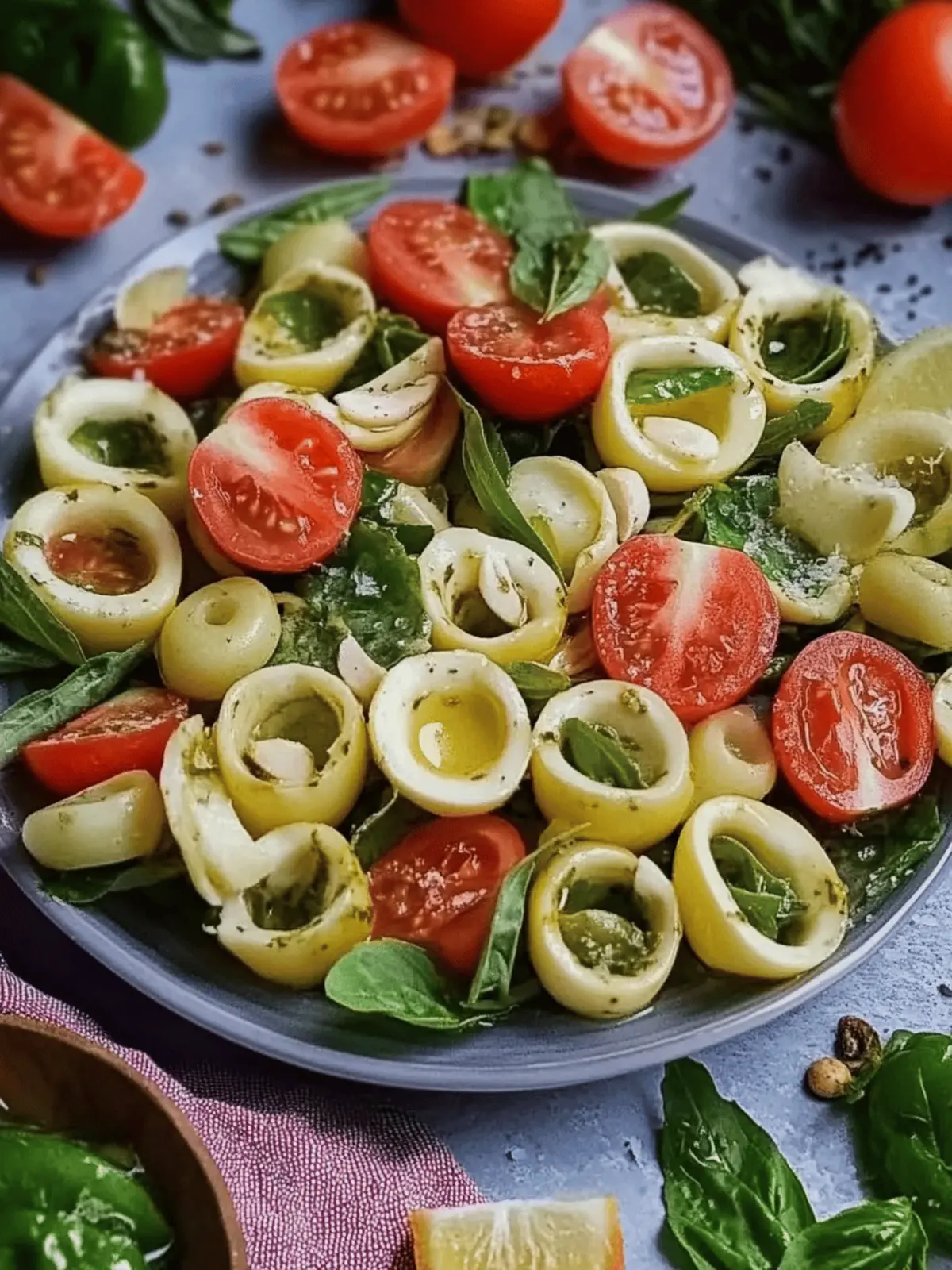 Italienischer Tortellini-Salat mit Pesto Genuss 4 Italienischer Tortellini-Salat mit Pesto
