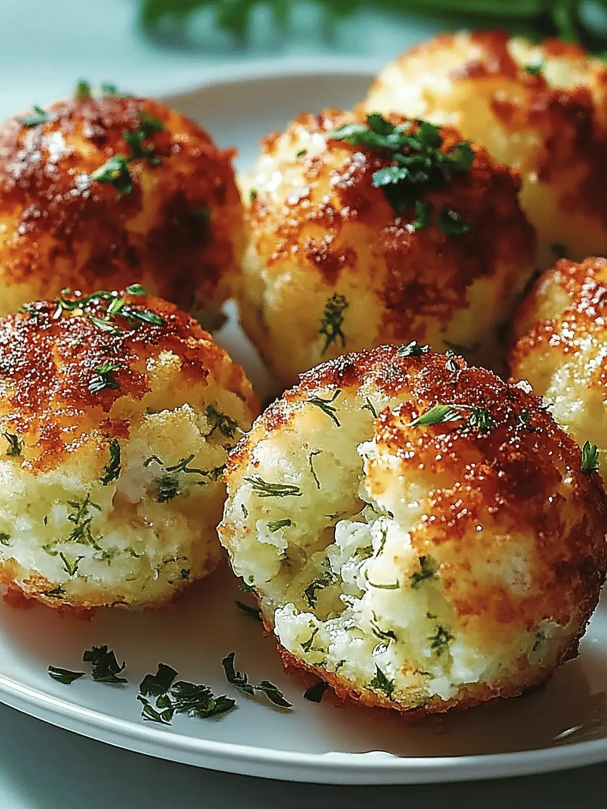 Crispy Zucchini- und Feta-Bällchen aus dem Ofen