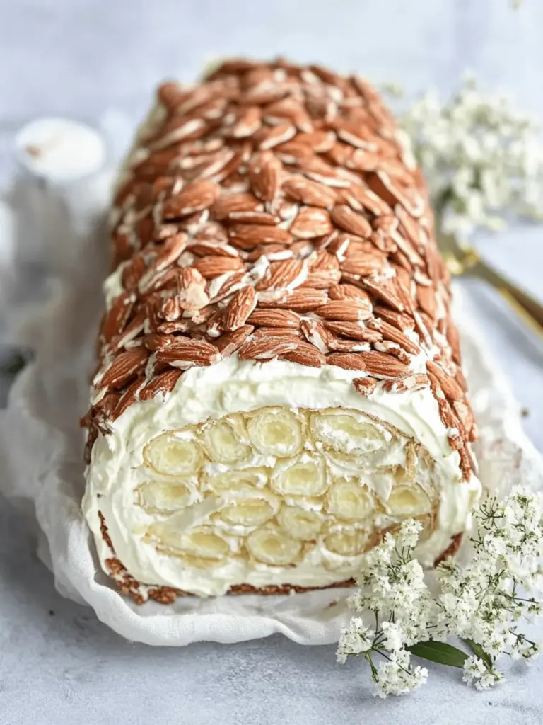 Bienenstich-Biskuitrolle