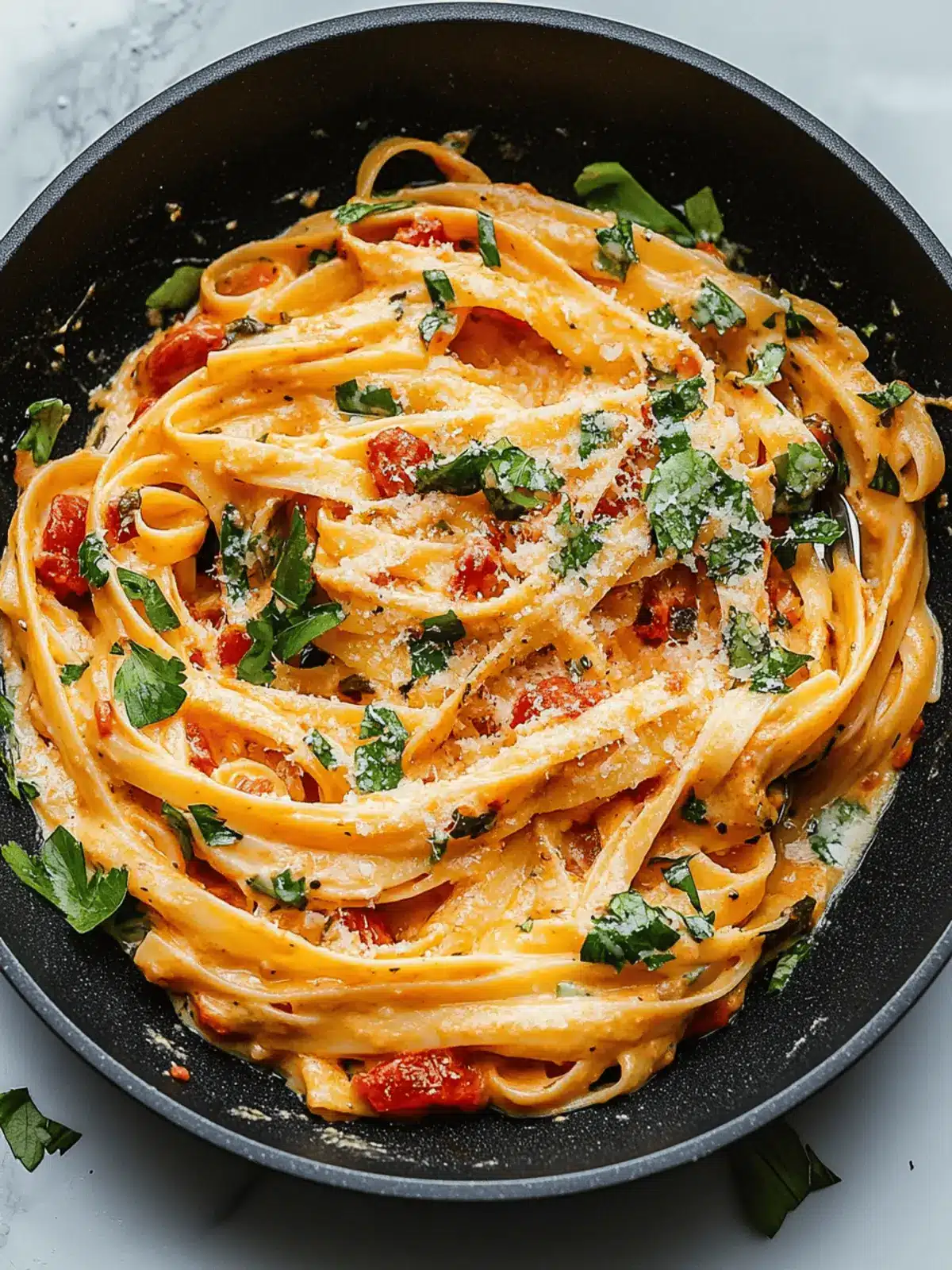 Getrocknete Tomaten Pasta