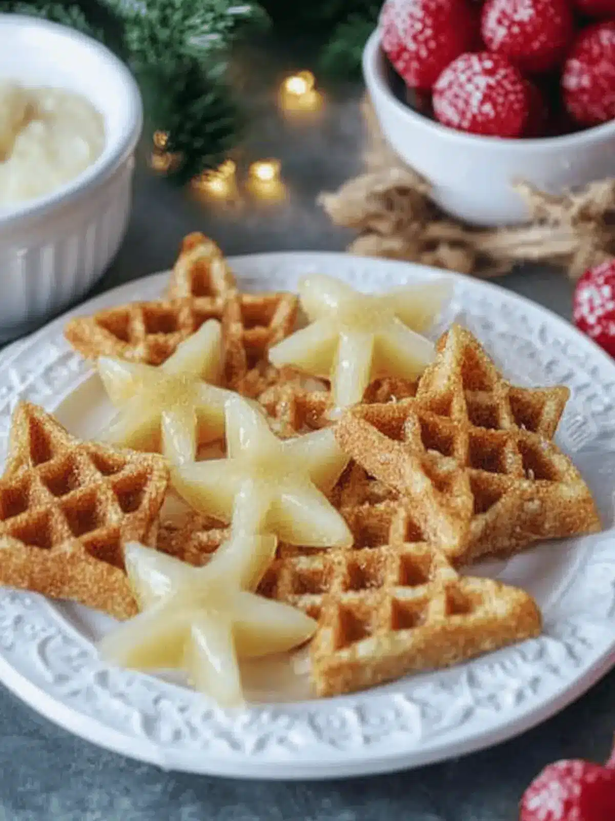 Speculoos-Waffeln für Weihnachten
