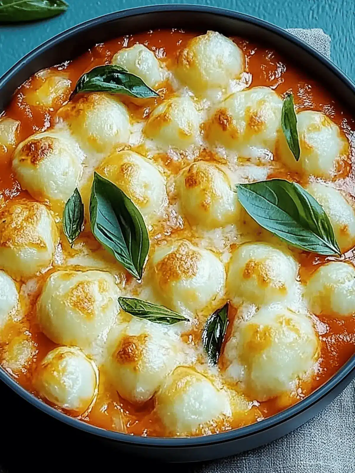 Gnocchi Auflauf Tomate Mozzarella