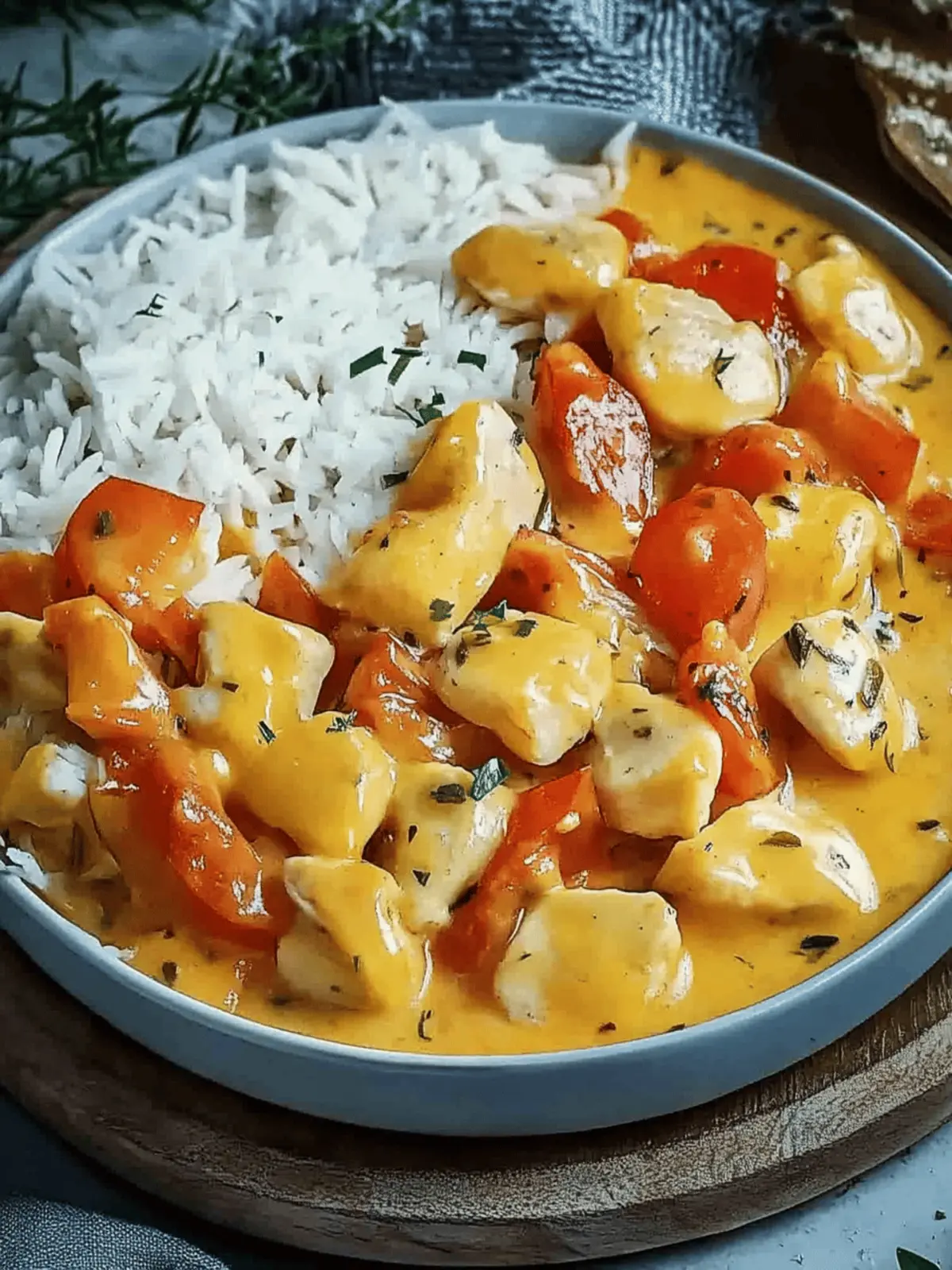 Kürbis-Hühnchen-Pfanne mit Reis für Herbstgenuss 2 Kürbis-Hühnchen-Pfanne mit Reis