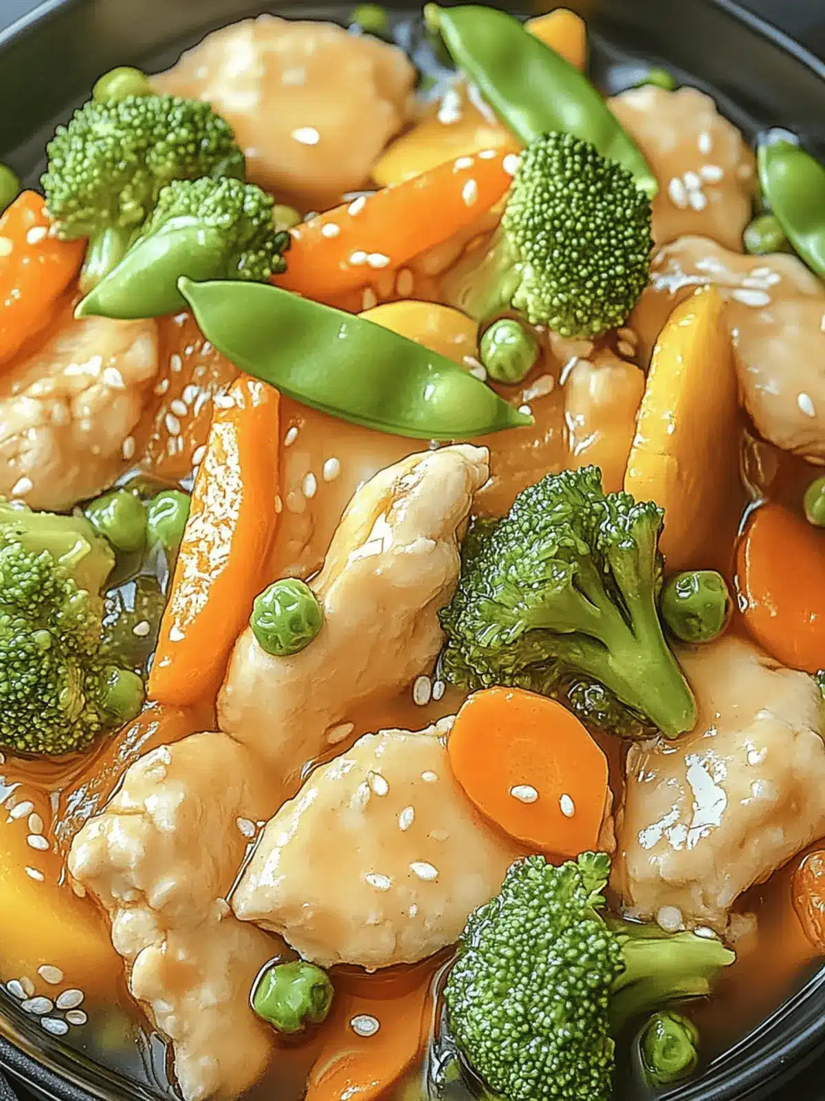 Gesunde Gemüsepfanne mit Hähnchen für jeden Tag 2 Gemüsepfanne mit Hähnchen