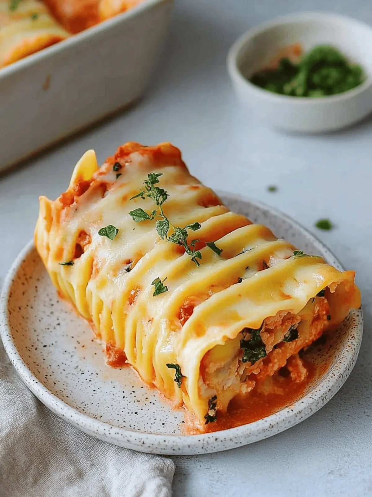 Vegane Lasagne-Rollen für ein gesundes Abendessen 4 Vegane Lasagne-Rollen
