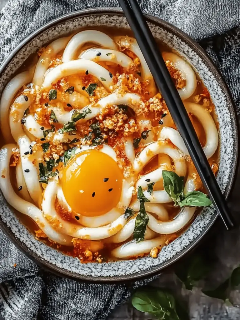 10-Minuten Chiliöl Udon-Nudeln