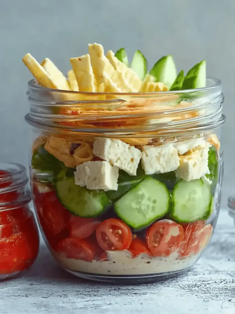 Mahlzeitenvorbereitung Salat im Glas
