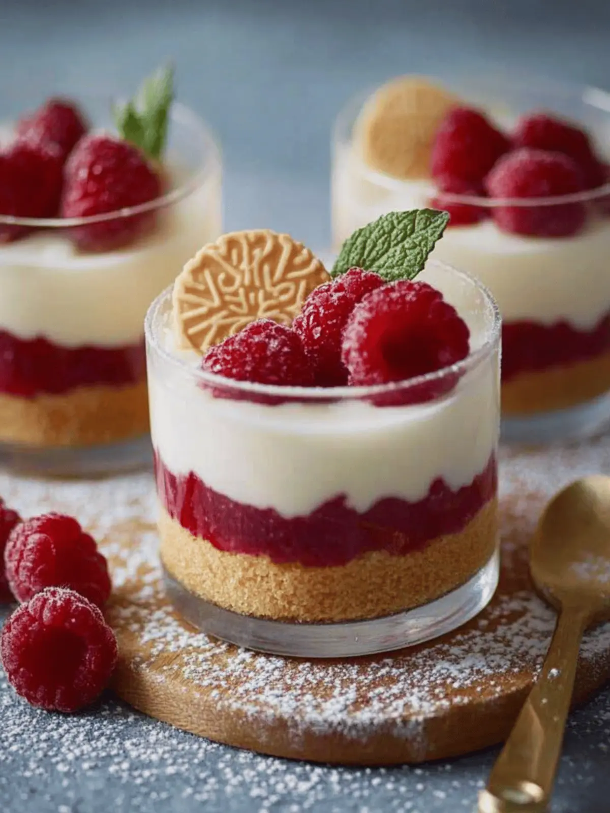 Spekulatius-Dessert mit Himbeeren für Feste feiern 4 Spekulatius-Dessert mit Himbeeren