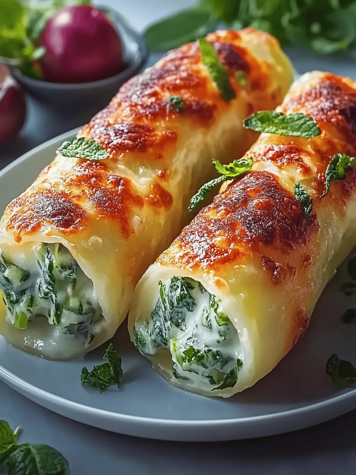 Kartoffeltaschen mit Spinat-Frischkäse