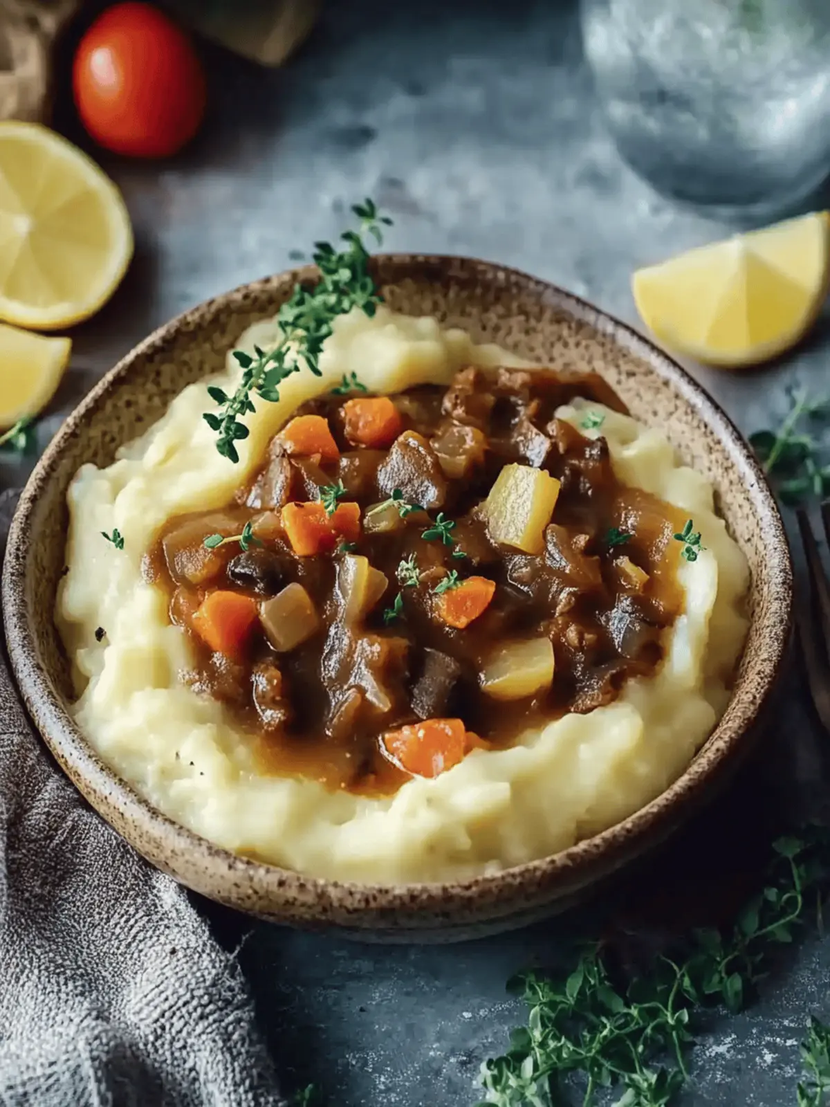 Herzhaftes Pilz-Gulasch Bourguignon