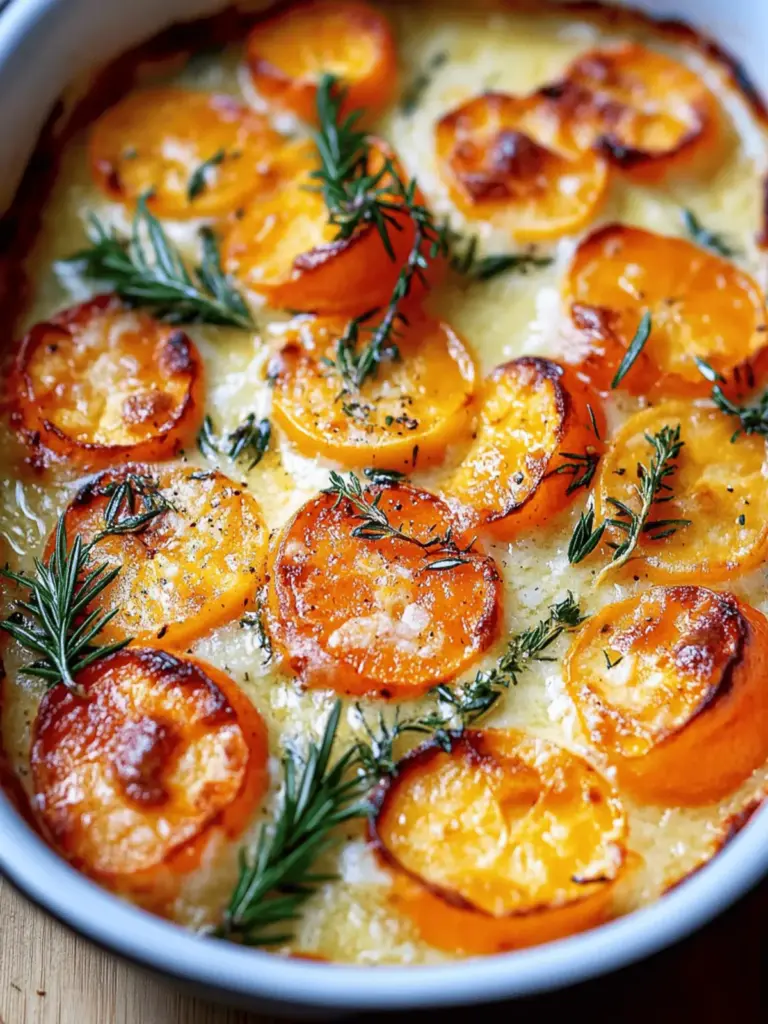 Cremiger Kürbis- und Kartoffelauflauf