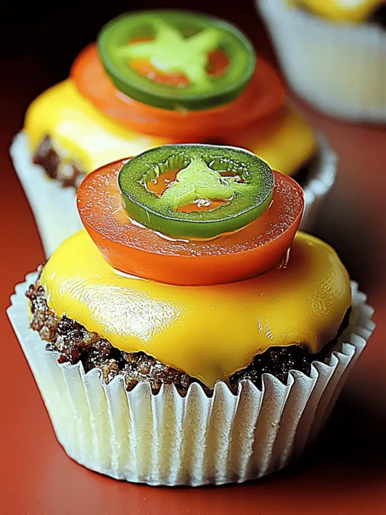 Backen Cheeseburger Muffins