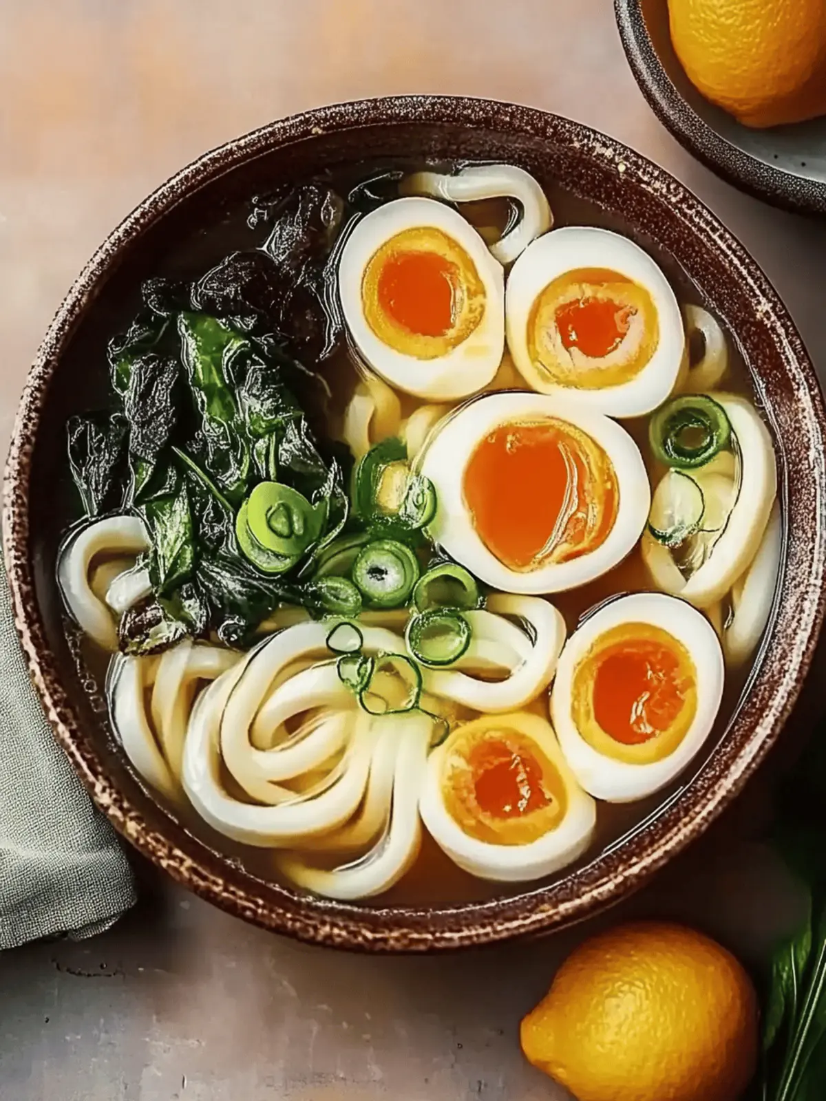 Zwei Arten von Udon-Nudelsuppen für jeden Geschmack 3 Zwei Arten von Udon-Nudelsuppen