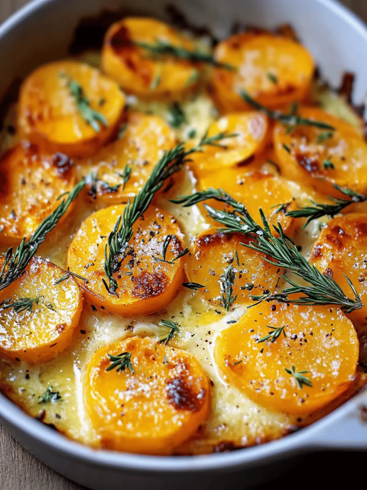 Cremiger Kürbis- und Kartoffelauflauf für die ganze Familie 5 Cremiger Kürbis- und Kartoffelauflauf