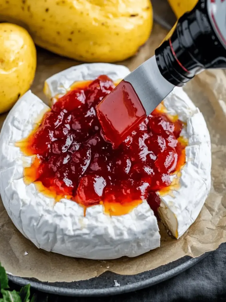 Halloween Blutige Gebackene Brie
