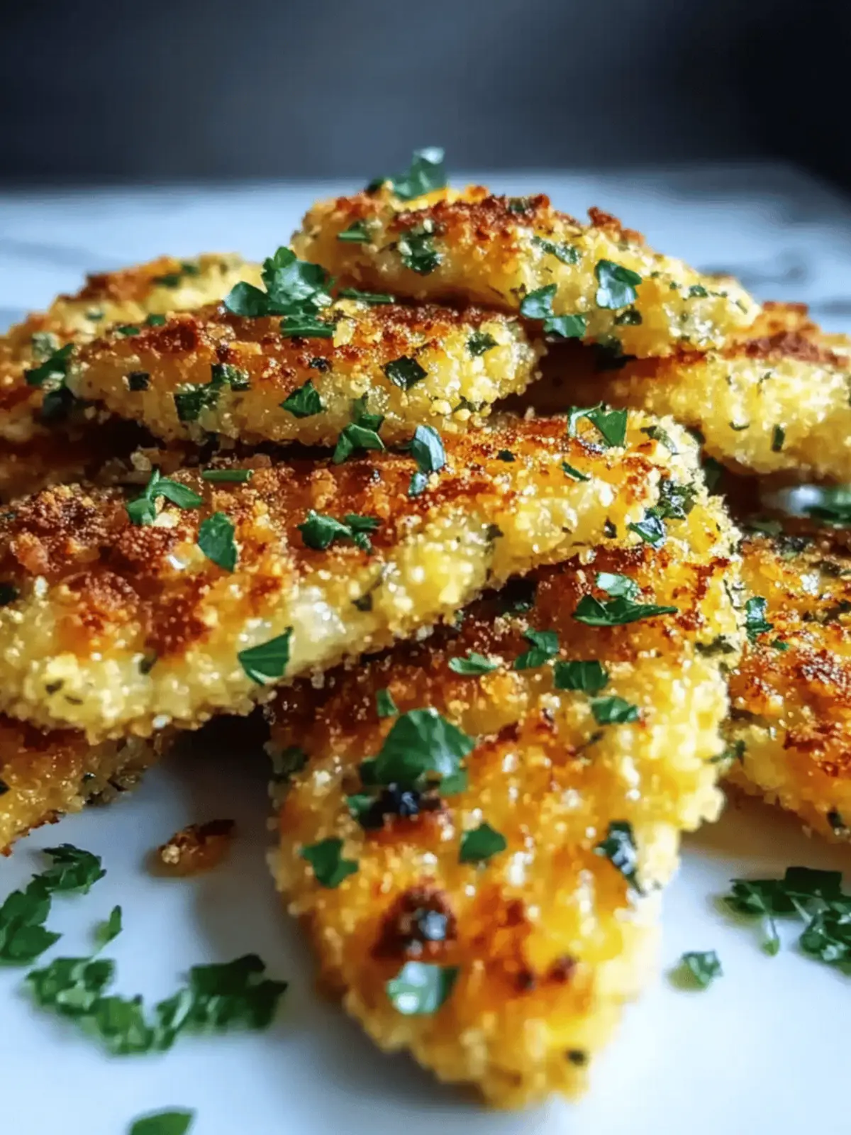 Blechpfanne knuspriges Parmesan Knoblauch Hähnchen