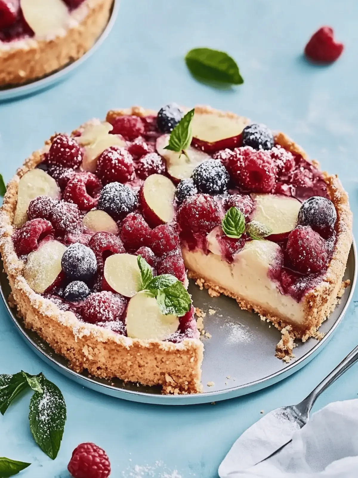 Pflaumenkuchen mit Sahne