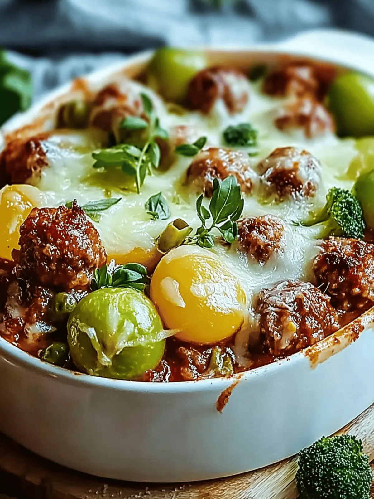 Rosenkohlauflauf mit Hackfleisch