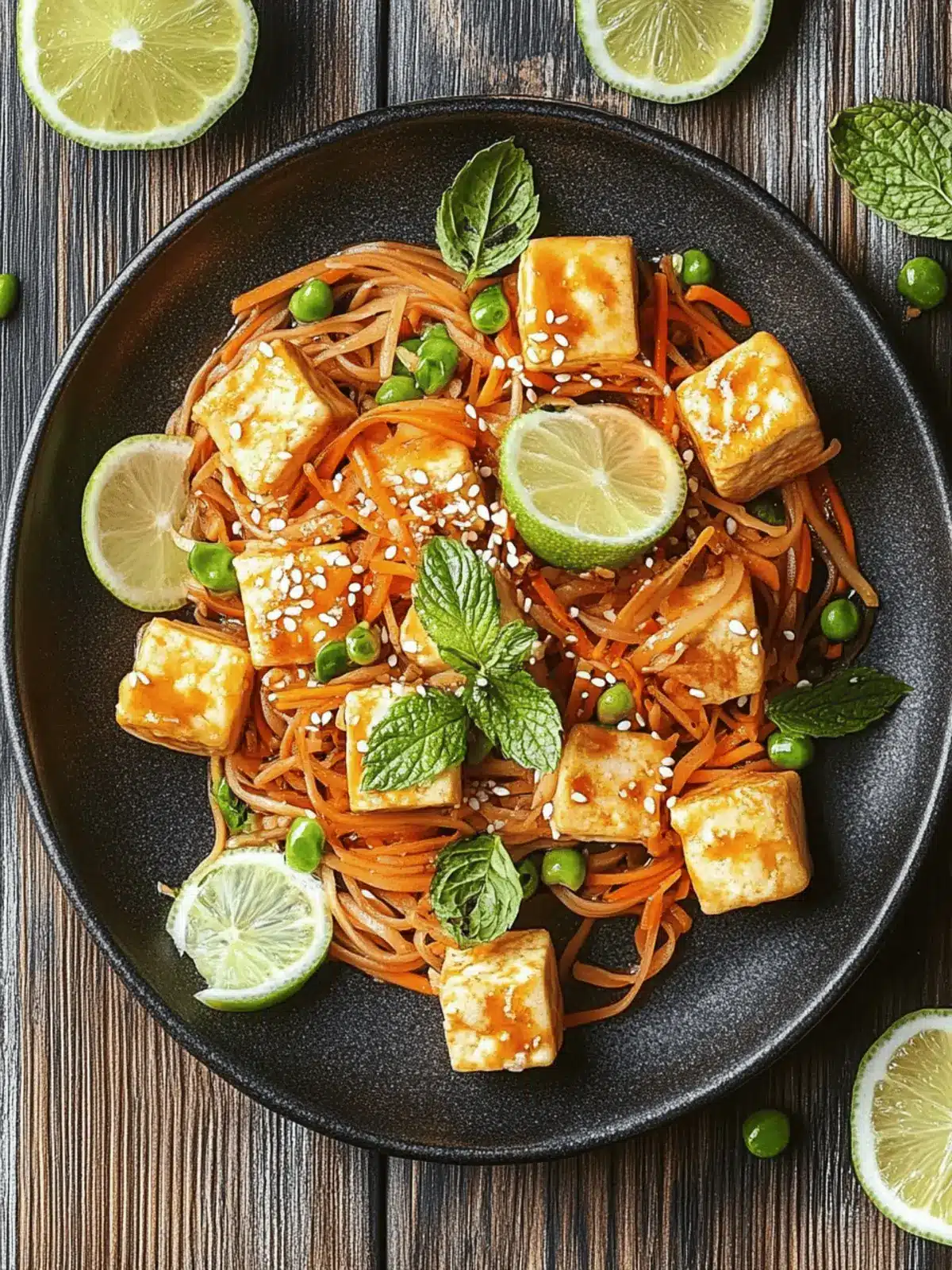Tofu Pad Thai mit Erdnusssauce