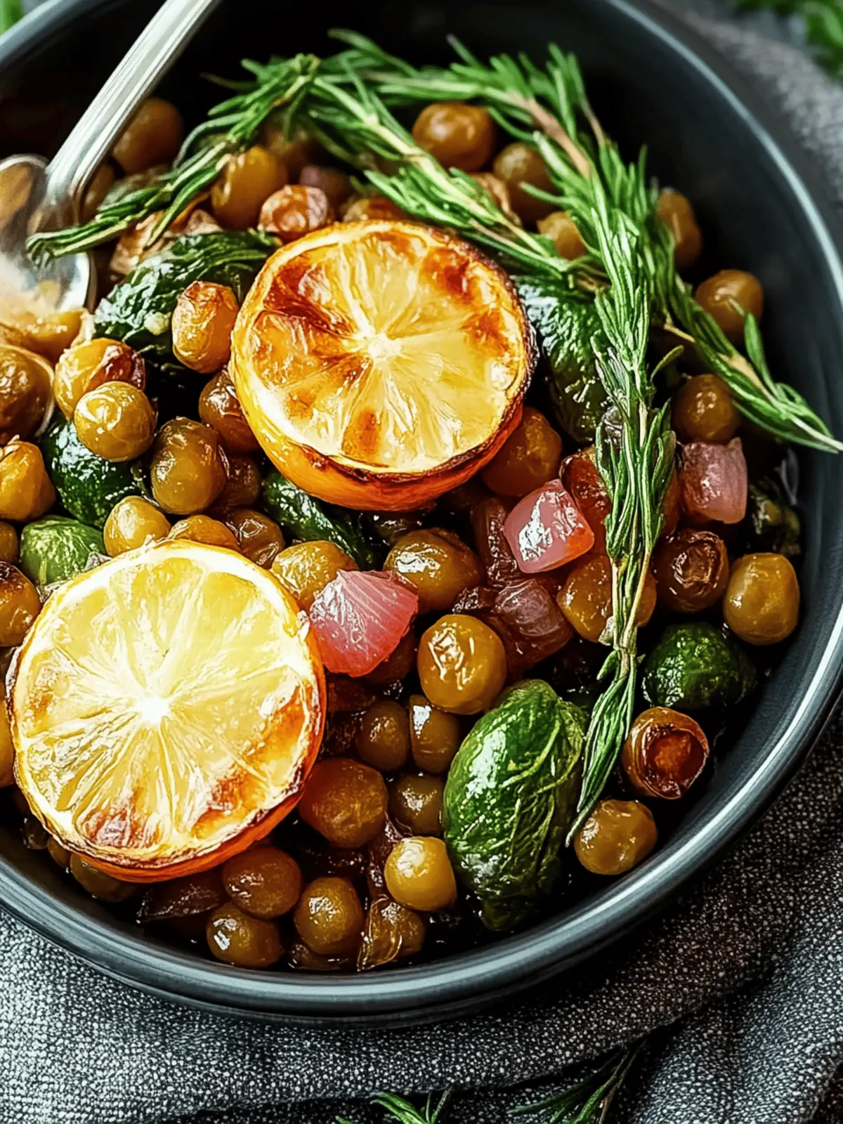 Gebratene Rosenkohl mit Berglinsen für kalte Tage 2 Gebratene Rosenkohl mit Berglinsen