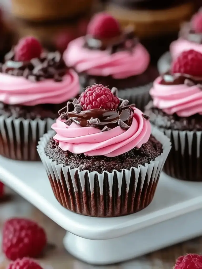 Himmlische Schokoladen- und Himbeermuffins