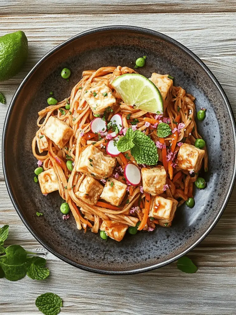 Tofu Pad Thai mit Erdnusssauce