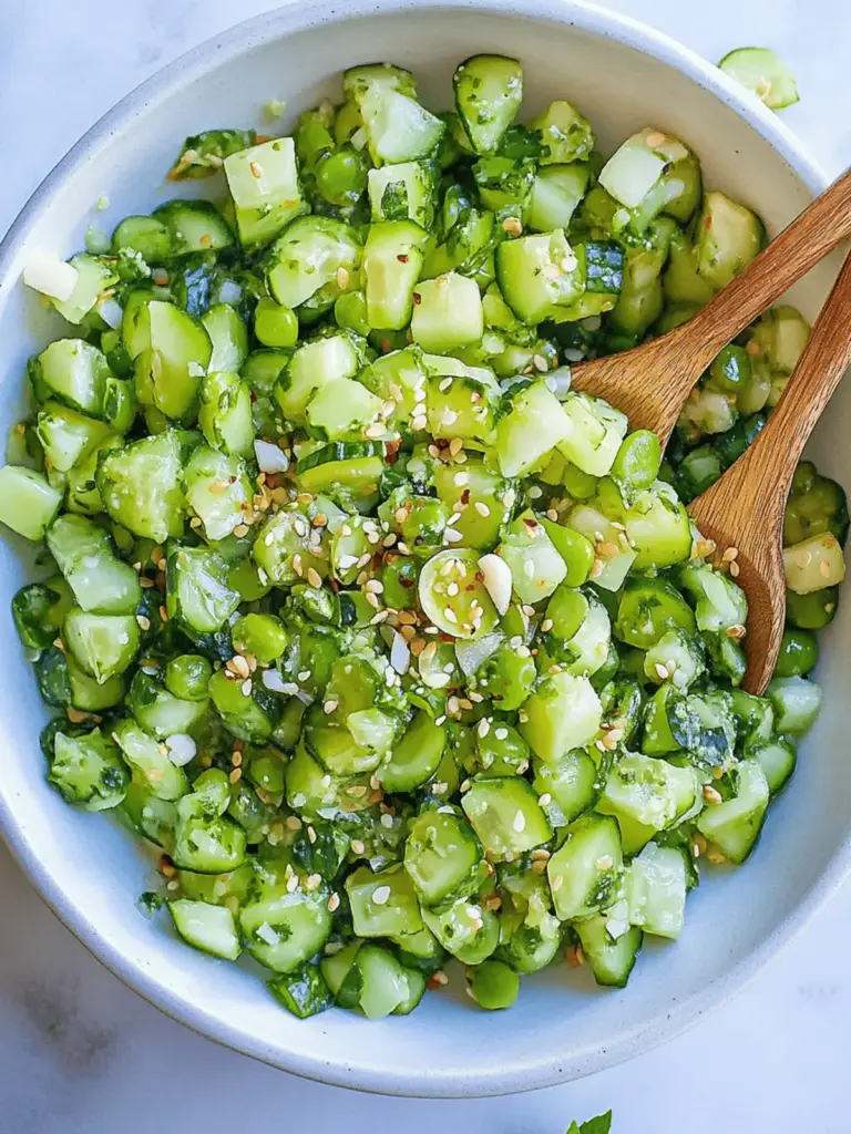 Gurken Edamame Salat