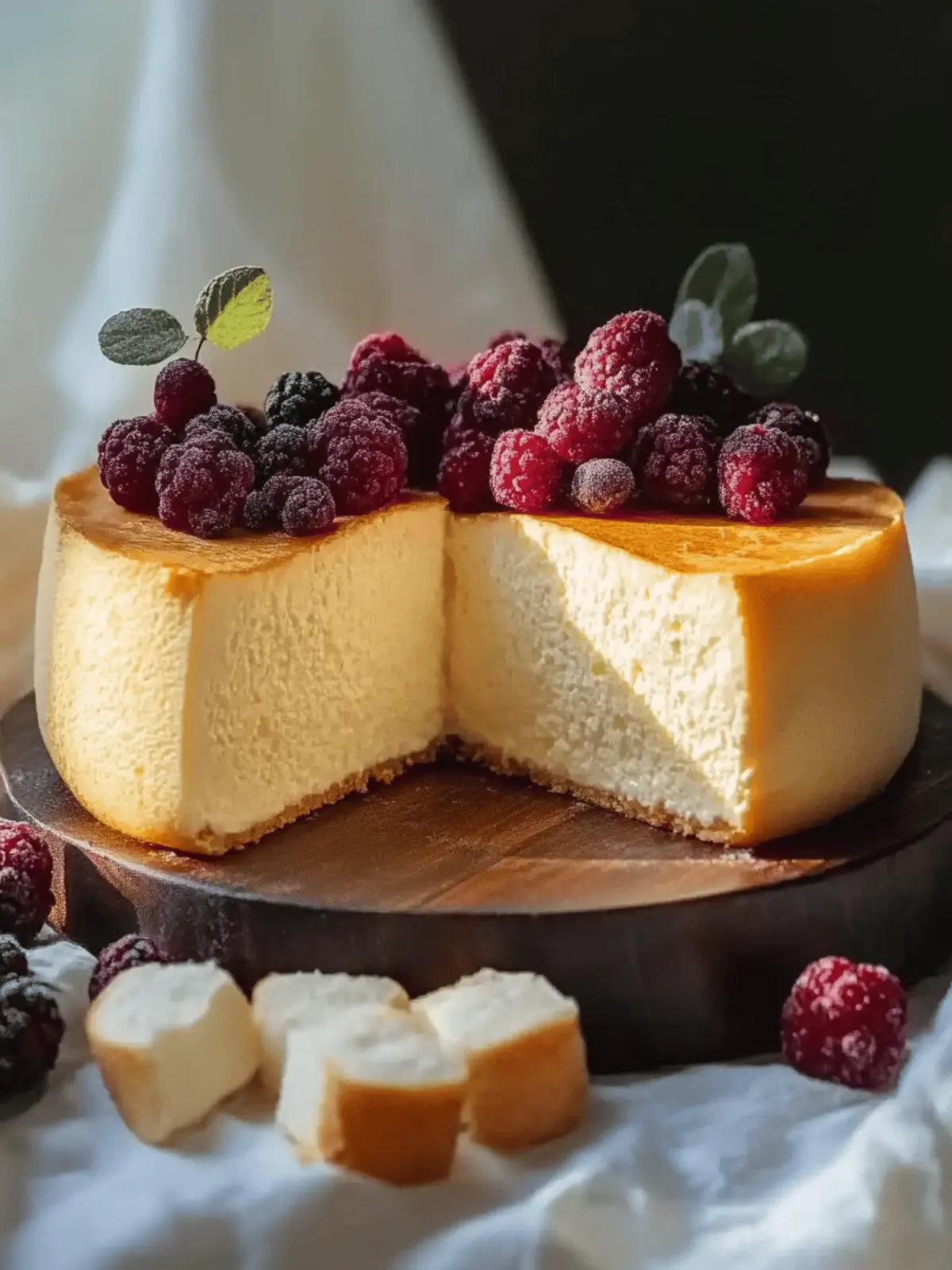 Creamy cheesecake without base