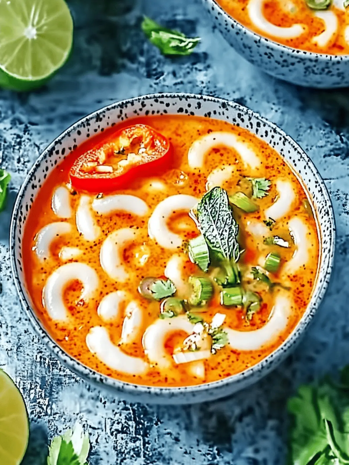 Würzige Udon-Nudeln mit Käse