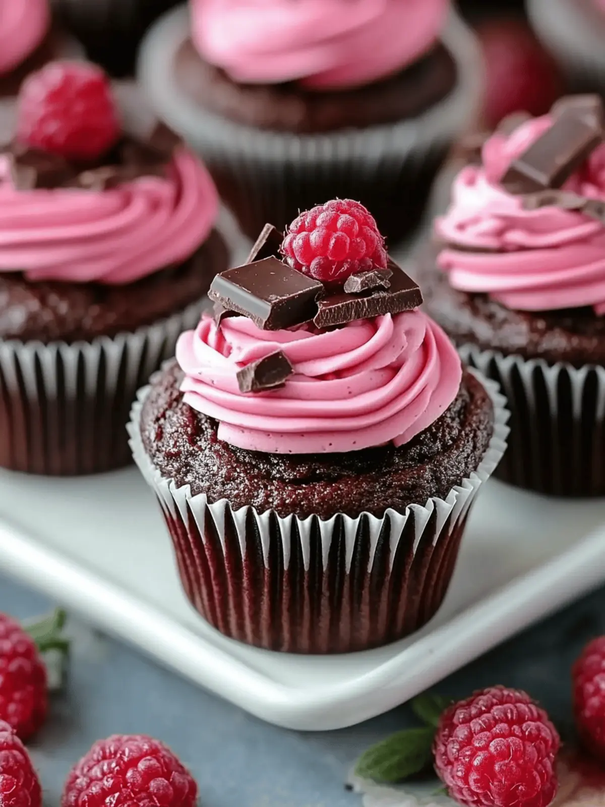 Himmlische Schokoladen- und Himbeermuffins genießen 2 Himmlische Schokoladen- und Himbeermuffins