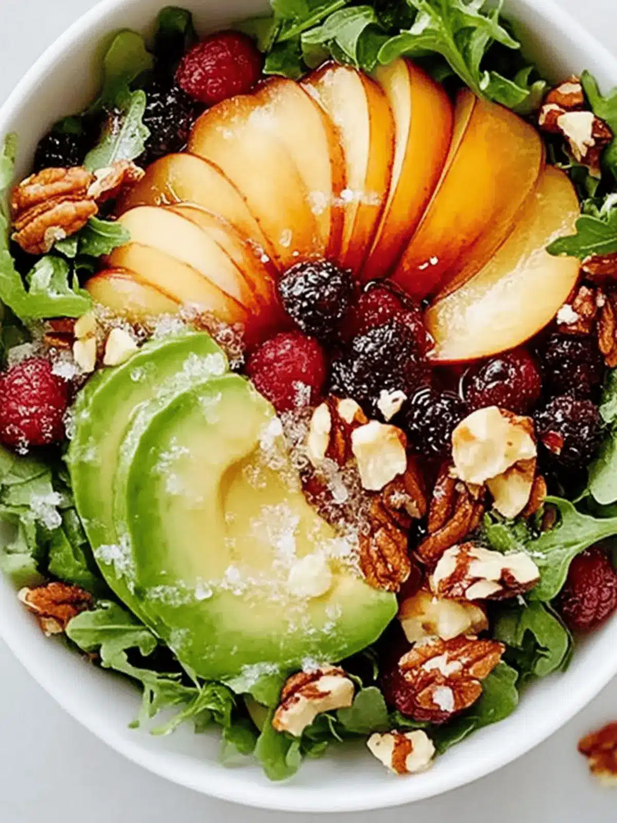 Herbstsalat mit knusprigem Topping